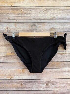 & Other Stories Bikini Bottoms Women’s Size 12 Black Crepe Knot Tie NWT